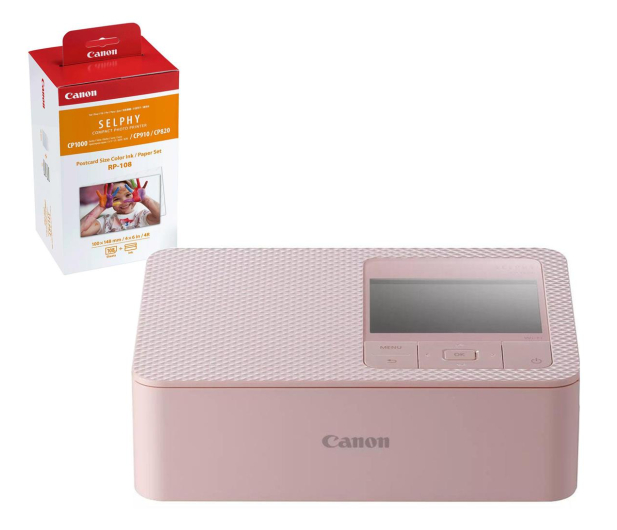 Canon SELPHY CP1500 różowa + papier RP-108 108 szt - 1220868 - zdjęcie